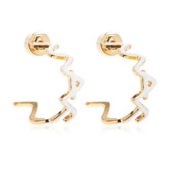 Marni Oorbellen met logo - Dames - Oorbellen - Geel - ONE Size - Accessoires