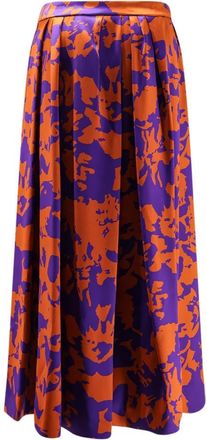 Dries Van Noten A-Line Midi Rok - Dames - Midirokken - Veelkleurig - M - Rokken