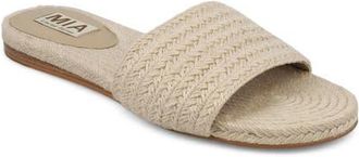 Mia Attina Slide Sandal in Natural Jute at Nordstrom, Size 8.5
