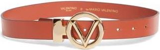 Mario Valentino Adela Logo Buckle Belt in Rust at Nordstrom Rack, Size X-Large