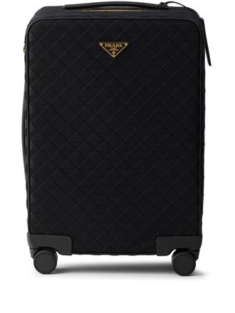 Prada Valigia con ricamo - Nero