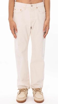 Cycle Jeans, Heren, Beige, W35, Katoen, Legend Used Wash Damaged Straight Jeans