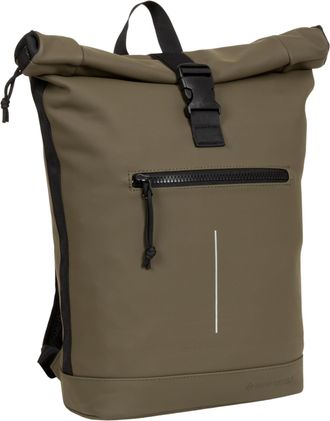 New Rebels Unisex Adults Mart-New York Rolltop Backpack 16L, Olive, 30x12x43cm