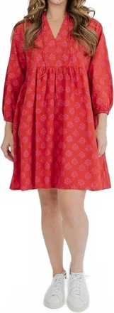 Mata Traders Sohla Mini Dress In Floral Stamp