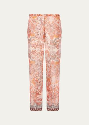 Lise Charmel Paisley-Print Woven Pajama Pants