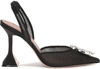 Amina Muaddi Begum Pumps - Dames - Pumps - Zwart - 35 EU - Leer - Schoenen