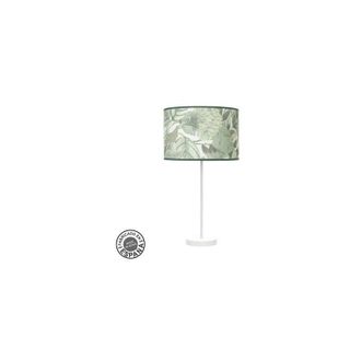 Fabrilamp Sobremesa Alto Moda 1xe27 Blanco/hoja Verde 63x30x 30cm