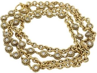 Chanel Pre-owned Vintage Metalen Riem - Dames - Vintage Accessoires - Geel - ONE Size - Vintage