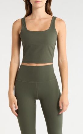 Lord & Taylor Crop Rib Tank Top in Kambaba at Nordstrom, Size X-Small