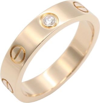 Cartier Gold Clear Pink Gold (18K) Band Ring (Pre-Owned)