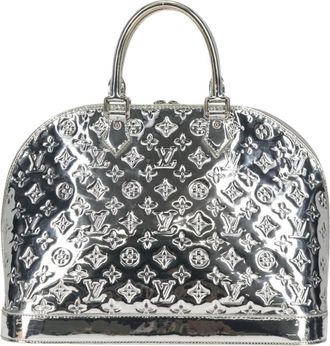 Louis Vuitton Alma Handbag Monogram Miroir Pvc Silver Pvc Bag (Pre-Owned)