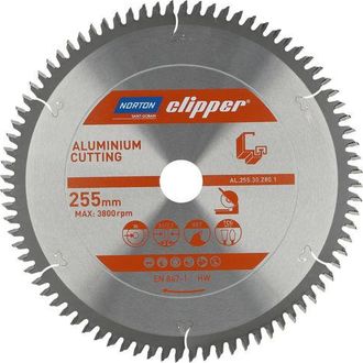Norton clipper Hoja De Sierra Circular 255 Mm 80 Dientes