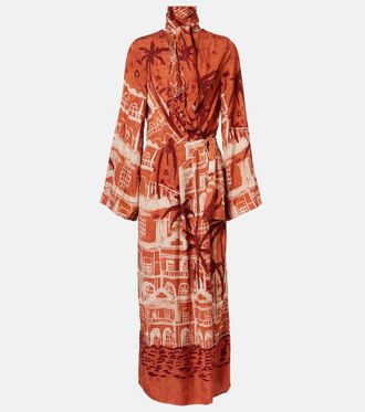 Johanna Ortiz Ollantay jacquard midi dress