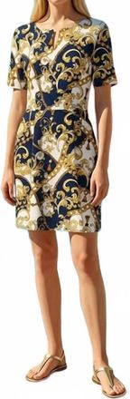 Tabi Footwear Womens Sheath Dress In Navy