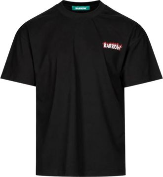 Barrow Barrow - T-shirt met korte mouwen - Heren - Tops - Zwart - Maat: S Katoen