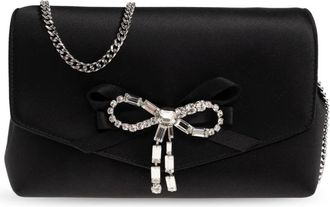 Jimmy Choo London Dames, Tassen, Zwart, Maat: ONE Size Satijn