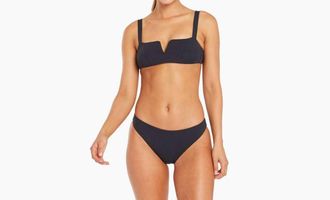 Vitamin A Kaya Bikini Top In Black Ecolux