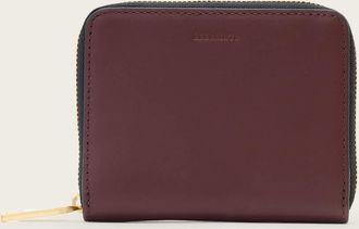 AllSaints Cow Leather Lena Hex Zip Up Leather Wallet, Size: One Size
