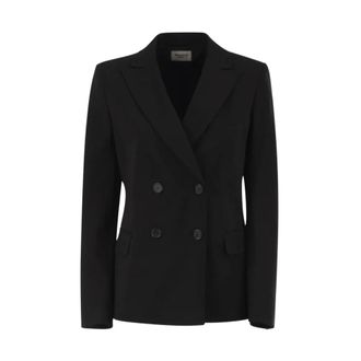 Max Mara Colibri Blazer - Dames - Jassen - Zwart - Maat: M Leer