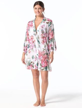 Coco Reef Lily Coverup Dress in White Mlti at Nordstrom, Size Medium