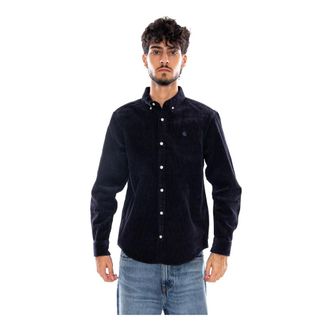 Carhartt Work in Progress Camicia Lunga in Corduroy Madison - - Shirts - Uomo - Blu - S