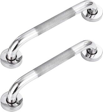 No Brand Juego De 2 Barras De Apoyo Para Ba&ntilde;o De Acero Inoxidable 304 - Asa Antideslizante Para Ba&ntilde;era E Inodoro - Pasamanos De Ba&ntilde;o