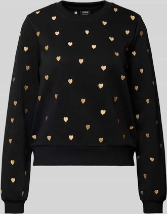 Only Regular Fit Sweatshirt aus Baumwoll-Mix Modell ATIKA in Black, Größe XS