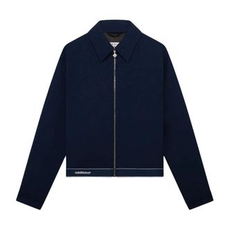 Casablanca Light Jackets, male, Blue, Size: XS Wool Sports Jacket
