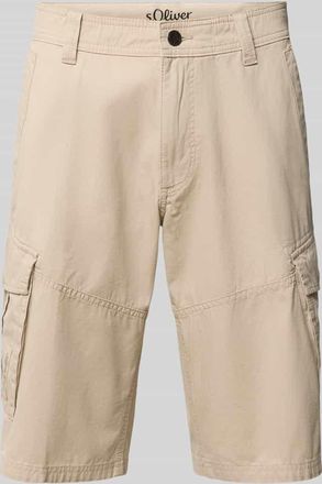 s.Oliver Black Label Relaxed Fit Cargoshorts aus reiner Baumwolle in Camel, Gr&ouml;&szlig;e 31