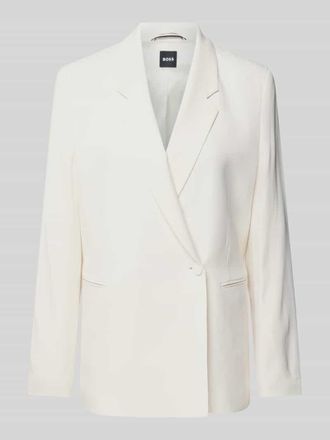 HUGO BOSS Blazer mit Paspeltaschen Modell Jozera in Offwhite, Größe 40