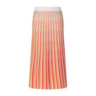 Rosso35 Maxi Skirts, female, Multicolor, S, Colorful Striped Midi Skirt