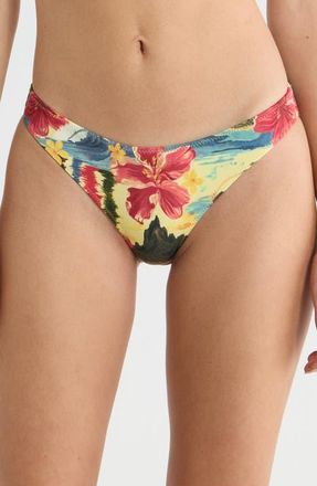 PacSun Jalen Bikini Bottoms in Yellow Multi at Nordstrom, Size X-Small