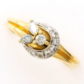 C&A Platinum Yellow Gold Yellow Gold (18K) Platinum 900 Band Ring (Pre-Owned)
