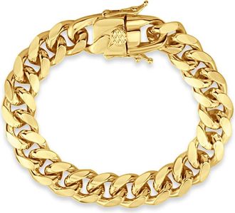 SHYMI Statement Cuban Link Bracelet - 18K Gold-Filled, Size 7, Day to Night
