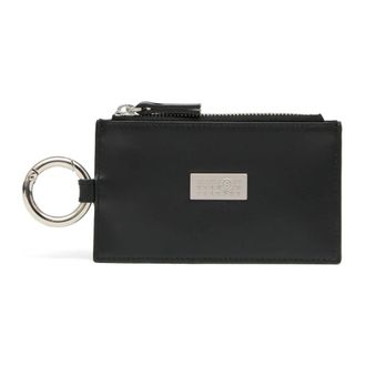 Maison Margiela Wallets & Cardholders, male, Black, Size: ONE SIZE Numeric Leather Key Ring Pouch
