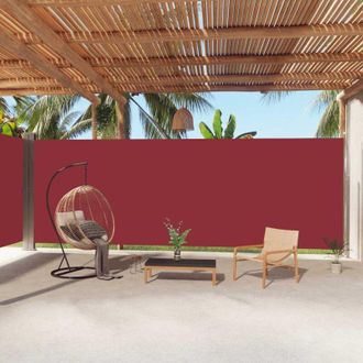 vidaXL Toldo Lateral Retr&aacute;ctil Rojo 220x1000 Cm Vidaxl