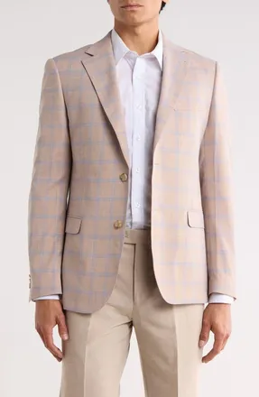 Zanetti Trim Fit Sport Coat in Light Brown at Nordstrom Rack, Size 46 R