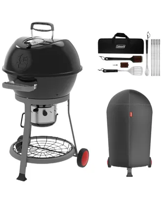 COLEMAN Cookout Grilling Kit With Kettle & Grill 12Pc Tool Set