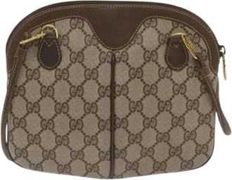 Gucci Pre-owned Vintage Cross Body Bag - Dames - Vintage Schoudertas - Bruin - ONE Size - Vintage