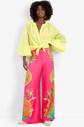 Trina Turk Lanay Pant in Tiger Lily Tango at Nordstrom, Size 12