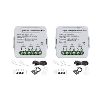 OEM 2 Abridores De Puerta De Garaje Smartzigbee - Accesorio De Puerta Con Control Remoto Compatible Con Alexa Y Google Home