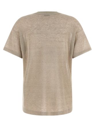 Brunello Cucinelli Womens Beige Linen Cardigan Clothing