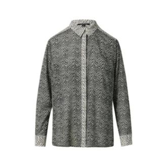 Comma Dames, Blouses & Shirts, Grijs, Maat: S