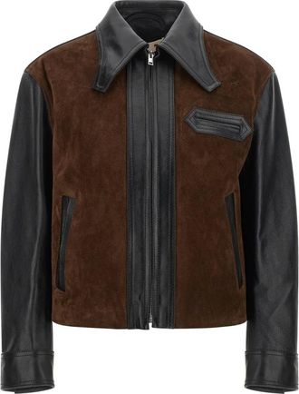 Marni Jackets - female - Marni - Leather Jackets - Brown - 2XS - Jackets