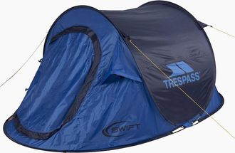Trespass Mens Trespass Swift2 Waterproof Two Person Pop Up Camping Tent - 245 x 145 x 100cm - Blue - Size: ONE size