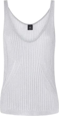 Pinko Grijze Topwear - Dames - Tops zonder mouwen - Grijs - L - Tops