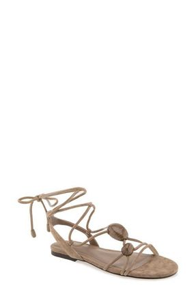 Rebecca Minkoff Anaya Ankle Tie Sandal in Porcini at Nordstrom, Size 7.5