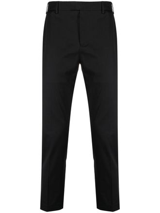 Pantaloni Torino cropped slim-fit chinos - Black