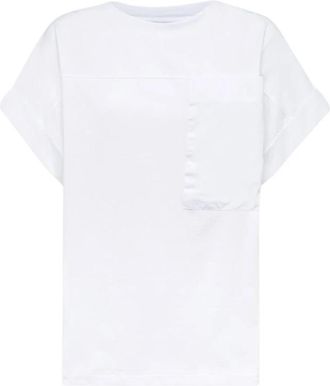 Alpha Studio Zak T-shirt in Giro-stijl - Dames - T-shirts - Wit - L - Tops