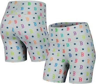 Terez Womens Terez Gray Boston Red Sox TLC Rainbow Shorts at Nordstrom, Size X-Large